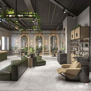 High-End Portable Modern Wood <b>Salon</b> <b>Furniture</b> for Barbershop and Mall Use Custom Men's Display Shelves - Product Image 1