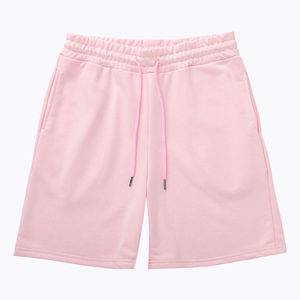 Shorts de sport unisexes pour femmes et hommes, 280 GSM, 100% coton, couleur unie, pour l'extérieur, la salle de sport, le jogging, avec poches, 2026 - Product Image 6