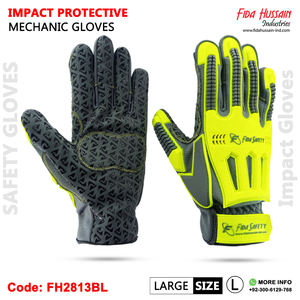 High Quality Impact Protective Custom Mechanic Gloves Anti-Vibration Enhanced Grip Daily Use Wholesale Synthetic Leather - Product Image 5