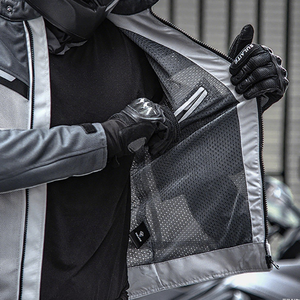 Chaqueta de Motocicleta de Malla Transpirable con Estampado de Verano para Hombre y Mujer, Tallas Grandes, Equipo de Protección para Carreras al Aire Libre - Product Image 4
