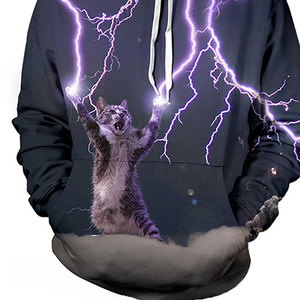 Sweat-shirts à capuche en tissu éponge brodé sur mesure, sublimation, vêtements décontractés, écologiques, unisexes, mode d'hiver - Product Image 3