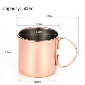 Taza decorativa asequible para café, té, jugo y refrescos, taza de cobre única para oficina, hogar y uso de viaje por AALIYAN IMPEX - Product Image 2