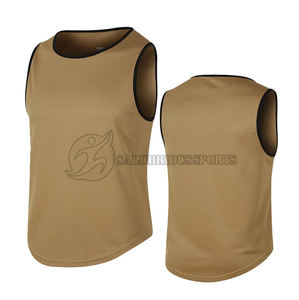 Camiseta sin mangas deportiva de secado rápido para hombre, talla XL, transpirable, sin mangas, para Fitness, gimnasio, entrenamiento muscular, Camiseta deportiva, estampado liso - Product Image 2