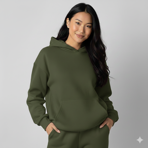 Trendy Oversized Hoodie Unisex Winter Fleece Pullover Loose Comfy Streetwear Warm Hooded Sweatshirt For Daily Comfortable Wear - Product Image 1