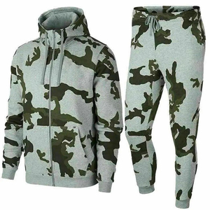 Ensemble de survêtements unisexe Workout Fitness Plain à prix abordable OEM grande taille vêtements d'usine survêtements à capuche à sublimation - Product Image 1