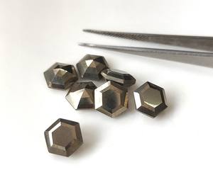 Pyrite dorée naturelle, taille hexagonale facettée, 6mm-30mm, pierre précieuse en vrac pour la fabrication de bijoux, prix de gros - Product Image 3