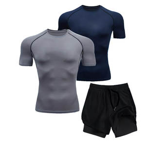 Chemises d'entraînement de compression avec shorts pour hommes, tenue d'entraînement de jiu-jitsu brésilien BJJ, disponible dans toutes les tailles et tous les designs - Product Image 1