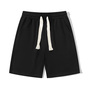 Shorts de sport pour hommes en coton 2025, ultra doux, respirant, confortable, décontracté, course à pied, salle de sport, uni, séchage rapide, coupe ample, élastique - Product Image 3