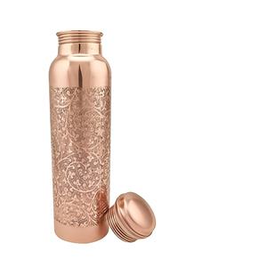 Vasos de botellas de agua de cobre de nuevo diseño hechos a mano de 1000 ML para deportes, eventos navideños, botella de agua colorida personalizada de 1000 ml - Product Image 5