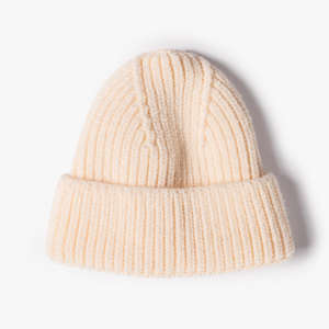 Gorro de punto cálido de invierno de EE. UU., ropa de calle de Color sólido a la moda con bordado de diseñador personalizado al por mayor - Product Image 5