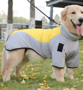 Chaqueta de invierno de algodón y poliéster ligera de lujo para perros grandes, ropa deportiva moderna, abrigo cálido, chaleco - Product Image 3