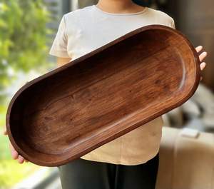 Bandeja DE SERVICIO DE MADERA religiosa REFER con asas Bandeja de desayuno hecha a mano duradera para uso doméstico y hotelero - Product Image 6