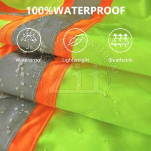 Sudadera de Alta Visibilidad ANSI Clase 1 EN ISO 20471 Clase 2 para Trabajo de Construcción, con Múltiples Bolsillos, Luces LED Intermitentes y Características de Seguridad Reflectantes, Gran Venta - Product Image 6