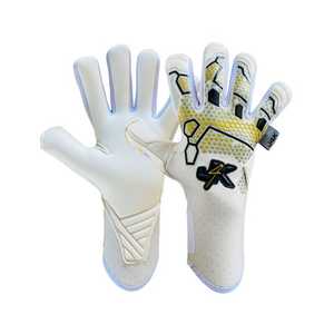Guantes de portero de cuero Premium personalizables ajuste personalizado venta al por mayor fútbol látex agarre - Product Image 3
