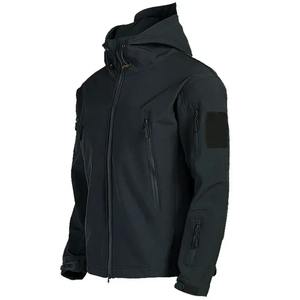 Vestes matelassées tactiques de combat imperméables coupe-vent à capuche en toile de moto pour hommes personnalisables en nylon matelassé - Product Image 1