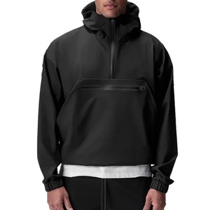 Ropa deportiva de algodón 100% para hombre, Sudadera con capucha impermeable para correr, cremallera para gimnasio, Fitness, deportes, Jersey informal, sudadera para invierno - Product Image 4