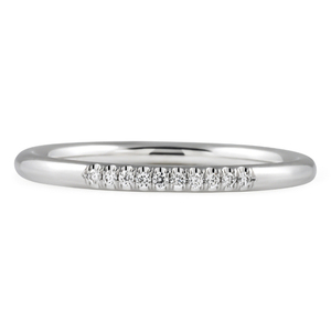 Bague de fiançailles classique en or blanc pour femme avec diamant rond brillant cultivé en laboratoire - Product Image 1