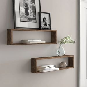 New Unique Design Floating Wall <b>Shelves</b> Wall Mounted Storage <b>Shelf</b> for Home Hotels Living Room Kitchen Decor Made in India 2024 - Product Image 5