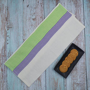 Wholesale Multi-Color <b>Stripe</b> Print Custom Tea <b>Towel</b> Set 25x25 Soft Linen for Kitchen Great Sale - Product Image 3