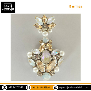 Pendientes de cristal bonitos totalmente personalizables para mujer Marquis Rhinestones Pendiente Diseñador Lujo Gota Boda Pendiente de cristal - Product Image 5