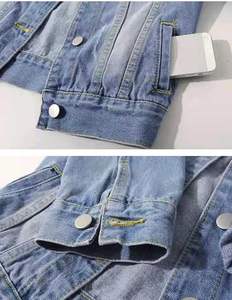 Chaquetas vaqueras personalizadas al por mayor para mujer, nuevo diseño de alta calidad, superventas, chaqueta vaquera de manga larga hecha a medida para mujer - Product Image 5