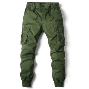 Venta al por mayor de ropa de calle para hombre con logotipo personalizado Cargo Jogging pantalones casuales de longitud completa de cintura media pantalones de talla grande - Product Image 6