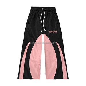 Ensemble de survêtement coupe-vent de haute qualité, tissu polyester lisse 135 GSM, style à panneaux contrastés, impression de logo personnalisée - Product Image 2