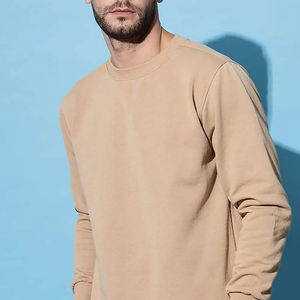 2025 meilleure vente en vrac quantité ras du cou pull sweat personnalisé uni 100% coton sweats pour hommes en gros pour l'hiver - Product Image 4