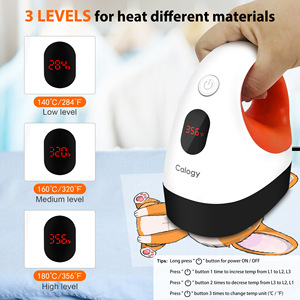 เครื่องรีดร้อนแบบมินิ LED 3 ระดับอุณหภูมิ 180 องศา ร้อนเร็ว สำหรับงานทรานเฟอร์บนเสื้อผ้า - Product Image 3