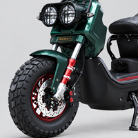 Moto électrique rapide 72V 3000W, scooter rétro Ruckus Zuma, moto tout-terrain puissante pour adultes, moto électrique pour la livraison
