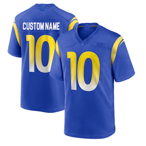 Camiseta de fútbol americano bordada sublimada personalizada más Popular uniforme de entrenamiento Unisex nombre equipo diseño transpirable - Product Image 1