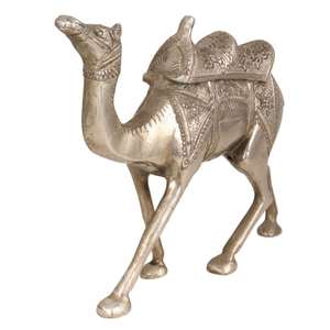 Camello de latón hecho a mano de alta calidad con grabado multicolor y acabado dorado para decoración, artesanías árabes de Metal, camello - Product Image 5