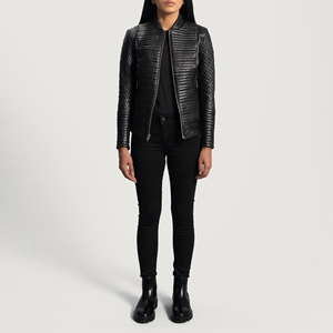 New Design Women <b>Winter</b> <b>Leather</b> <b>Jackets</b> New Fashion Ladies Casual Wear Vintage <b>Leather</b> <b>Jacket</b> - Product Image 4