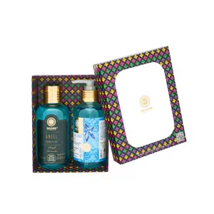 Cuidado DE LA PIEL Premium Gift Set Private Label OEM Angel Brand Perfume Aroma Gel de ducha Lavado a mano 200ml Extracto de aloe Hidratante