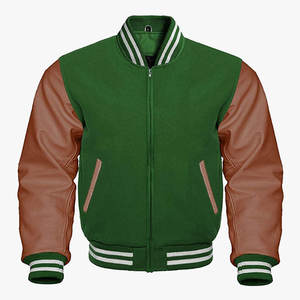 Lank omombrer Port ustom Port all etterman or o ONG tyles Lain Sports Acens lack aseball Men etterman Varsity acket - Product Image 1