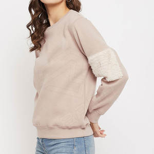 Sudaderas Premium Casuales para Mujer, con Logo Estampado, Lavado Ácido, Cuello Redondo, Talla Grande, Mezcla de Poliéster/Algodón - Product Image 3