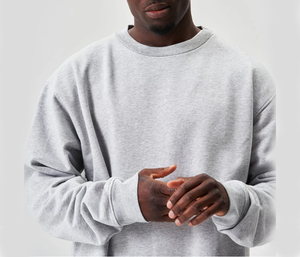 Sudadera de Invierno para Hombre, Talla Grande, Resistente al Viento, Ecológica, con Logotipo Personalizado, Cuello Redondo, Informal, de Algodón y Felpa, Venta al Por Mayor Directa de Fábrica - Product Image 6