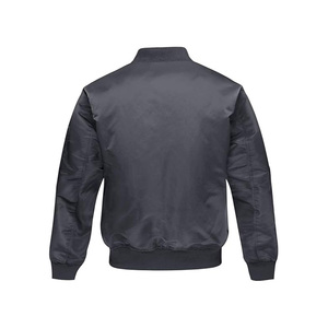 Blouson aviateur col classique Style vintage avec manches longues Streetwear Zip Jeans Jacket - Product Image 2