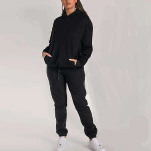 Ensemble survêtement d'hiver pour femmes, pantalon de survêtement et sweat-shirt personnalisés, ensemble de jogging 2 pièces - Product Image 3