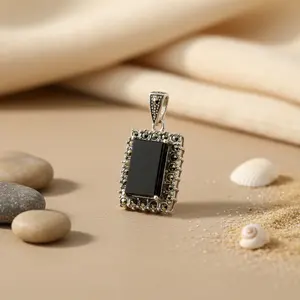 Colgante de Turquesa con Baño de Rodio en Oro Rosa para Mujer - Product Image 2