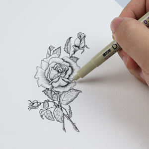 Genvana G-0950T свободные 8 различных типов тонкой иглы вкладыша Наконечник Ручка для рисования тонко пишущие ручки каллиграфия - Product Image 5