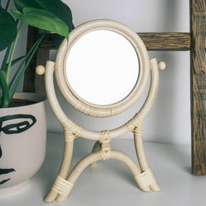Rattan Handcrafted Makeup <b>Dressing</b> <b>Mirror</b> Wholesale Make up <b>Mirrors</b> Bulk Quantity Customization Accepted - Product Image 6