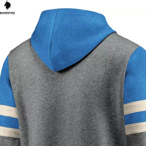 100% coton Polyester léger de haute qualité conçu sur mesure sweats à capuche pour hommes motif solide col à capuche hiver vêtements décontractés - Product Image 4