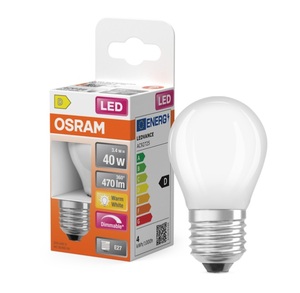 Lámpara Esférica LED Osram 443978 con Cristal Mate, Retrofit, Regulable, E27, 3.4W, 2700K, 470Lm - Product Image 2