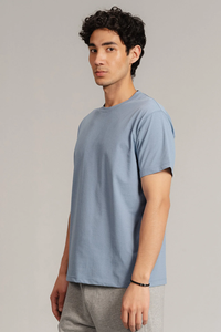 เสื้อยืดคอกลมทรงโอเวอร์ไซส์ผ้าคอตตอน 100% หนัก 240 กรัม ทรงบ็อกซี่ฟิต ไม่หด ไม่ยับ สไตล์ฮิปฮอป สำหรับผู้ชาย - Product Image 4