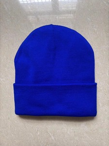 Sky blue color solid design <b>for</b> Printing or Embroidery jacquard Hat sports <b>windbreaker</b> cap sweat caps Fleece lining caps Beanies - Product Image 6