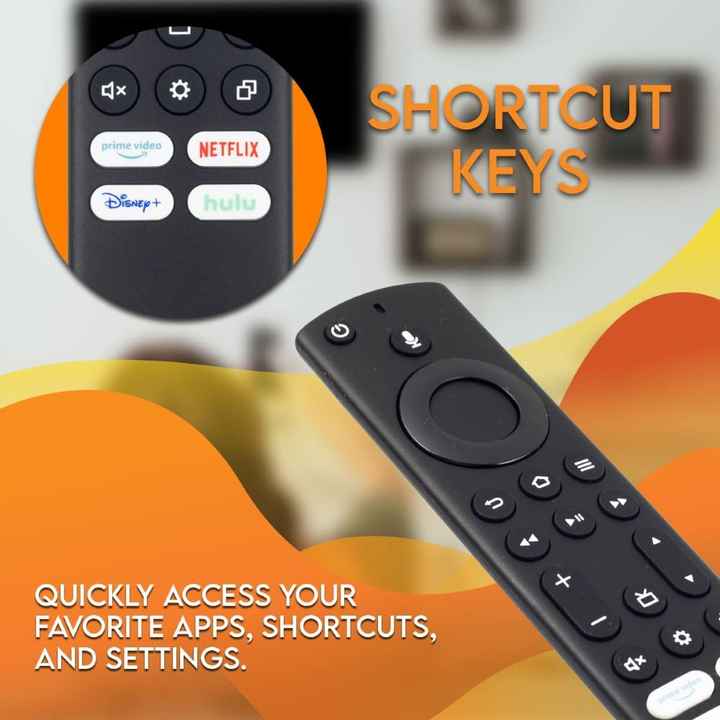 Replacement Voice Remote NS-RCFNA-21 CT-RC1US-21 fit for Insignia Smart Fire TV/Toshiba Smart Fire TV Editions NS-50F301NA22 NS-
