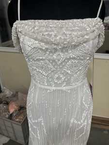 Primavera Verano vestidos de lentejuelas mujeres cuello colgante sin mangas Sexy cristal lápiz Delgado brillo media cintura vestido de fiesta para cóctel - Product Image 2