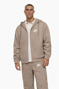 Chándal con Capucha y Cremallera Extra Grande Personalizado para Hombre, Ropa Deportiva Informal Unisex al por Mayor, Estilo Urbano Y2K, Forro Polar, Marca Privada, Proveedor B2B de EE. UU. - Product Image 4