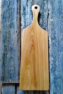 Ensemble de planches à découper en bois artisanal de luxe, planche de service décorative vintage, pelle à pizza en bois dur, planche à pain avec trou de suspension - Product Image 2